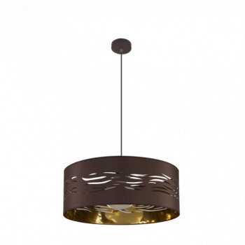 Distribuidor - Lâmpadas Diversas | Colgantes Moderno | COLGANTE NIEBLA 1XE27 MARRON/MARRÓN-ORO REGX50X50 CM Ref: 157795077